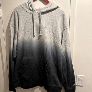 Champion Ombré blue & grey XL hoodie sweatshirt